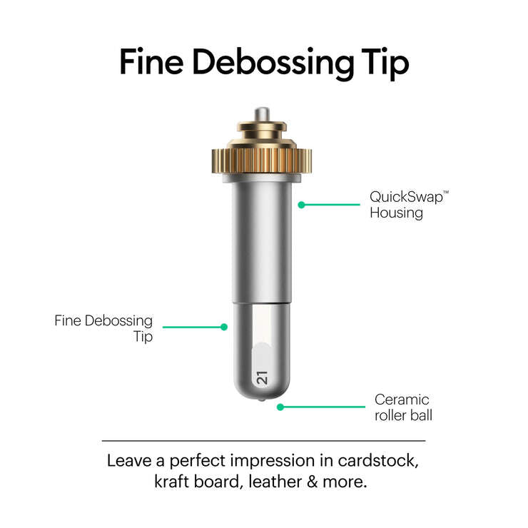 21 - Debossing Tip, Fine.