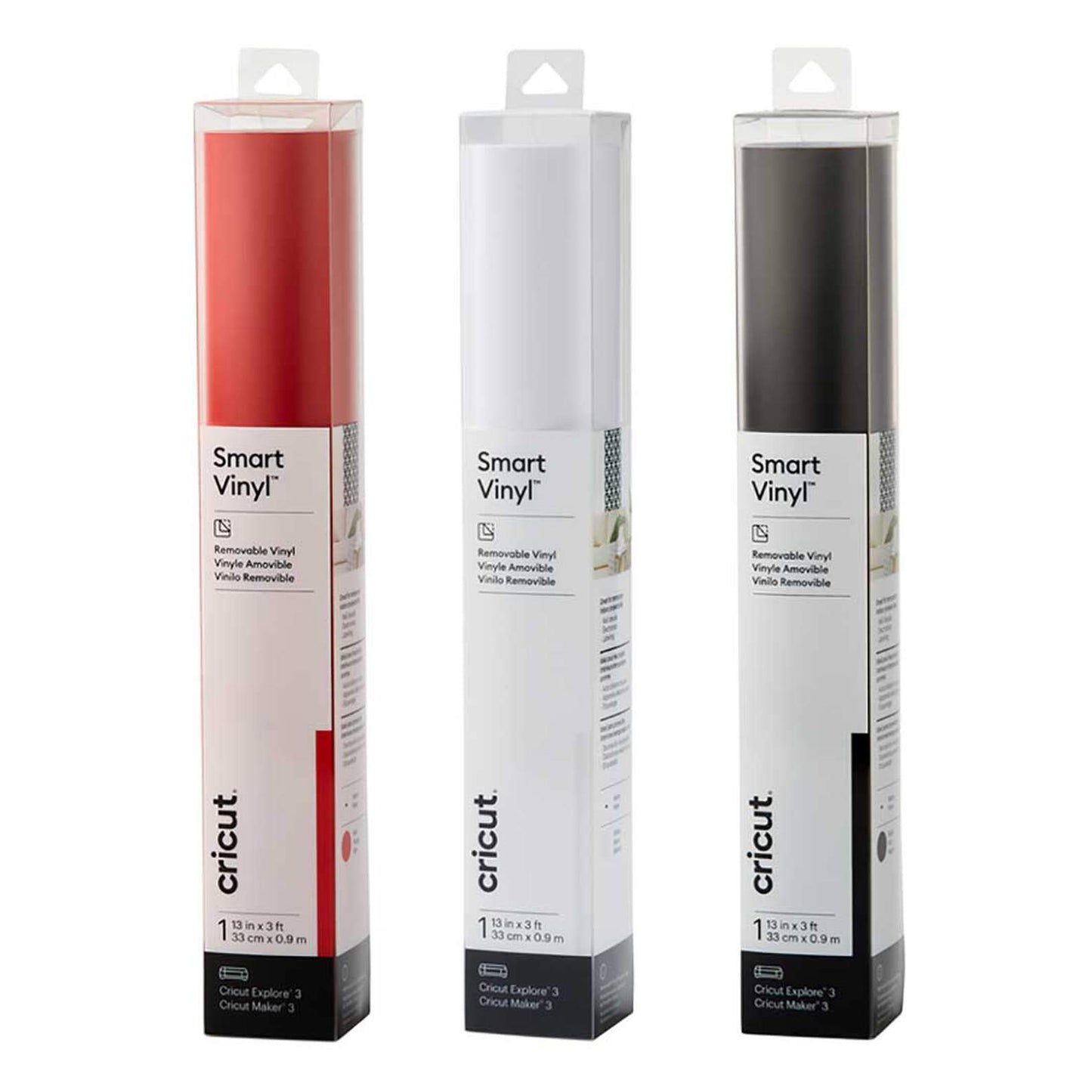 Smart Vinyl™ Sampler – Removable (3 ft), Red White Black