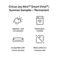 Cricut Joy Xtra™ Smart Vinyl™ – Permanent Sampler, Summer (3 ct).