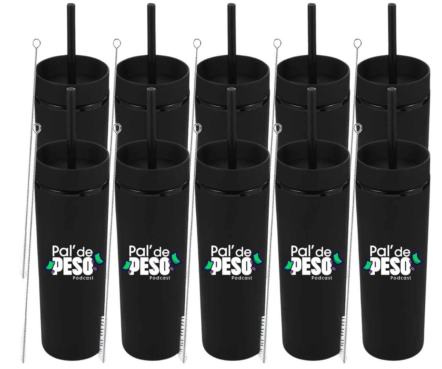(PDPS) Skinny Tumbler - Negro.