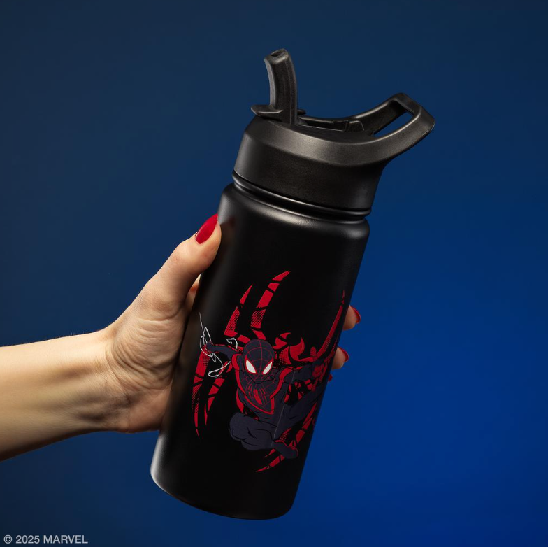 JoyJolt Botellas de Agua para Niños – Spider-Man – Pack 2 (16 oz / 473 mL)
