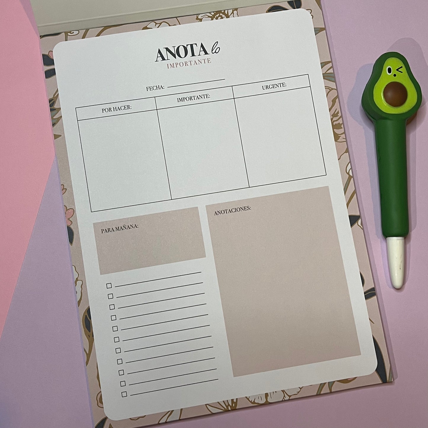 Anota lo importante - Daily Pad