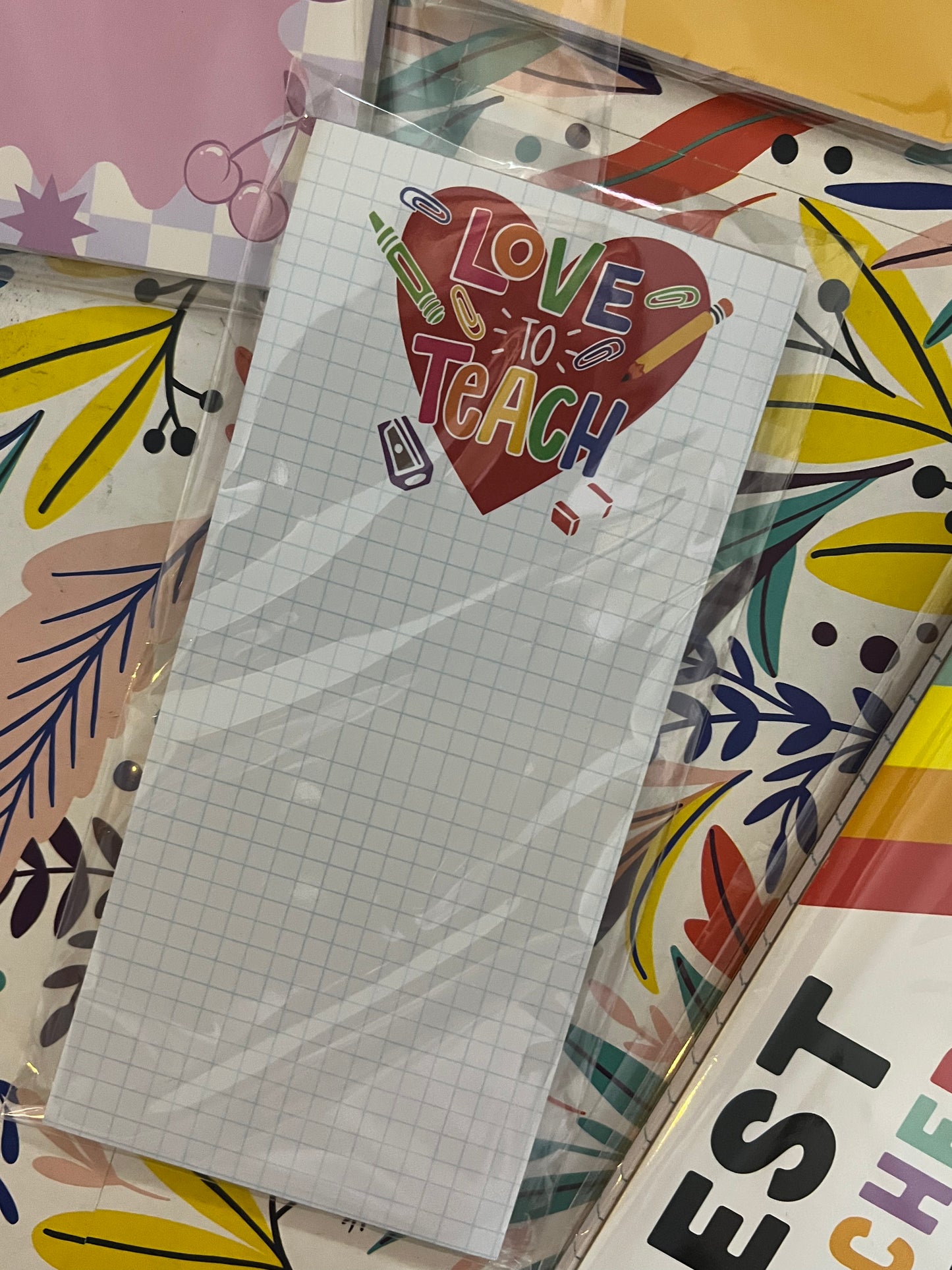 📚 Pad "Love to Teach" — Bloc de Notas para Escritorio