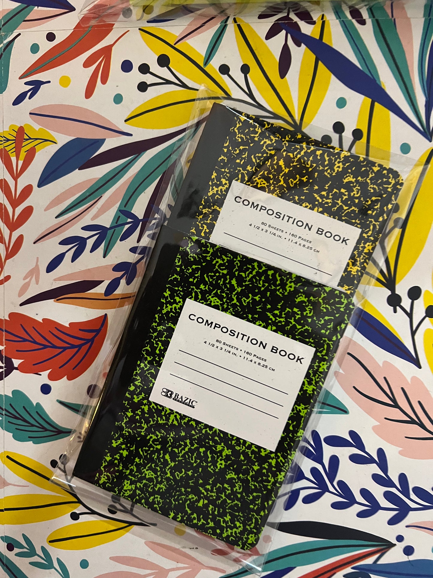 Dúo de cuadernos Composition Book — Diseños variados