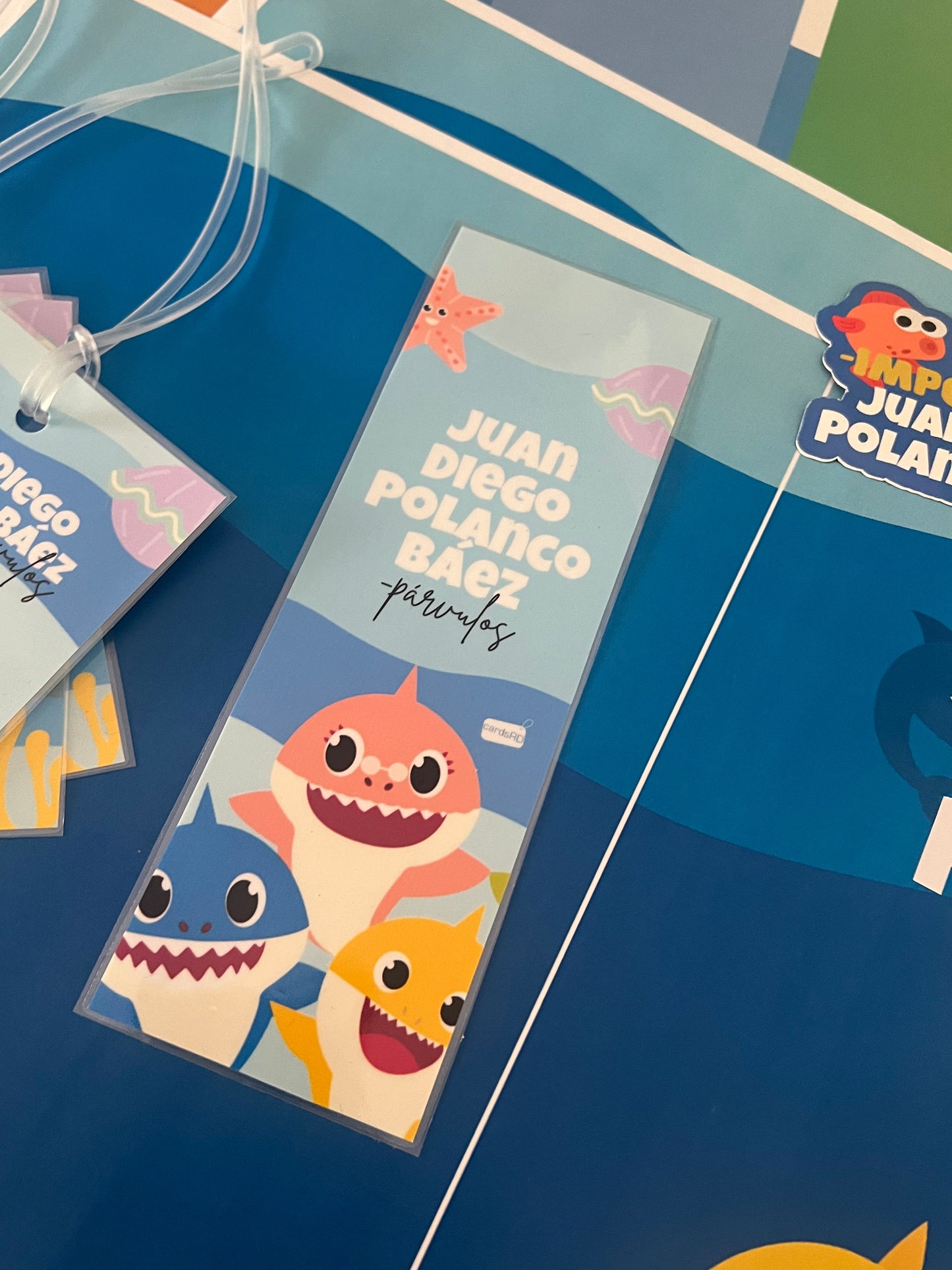 Bookmark plastificado.