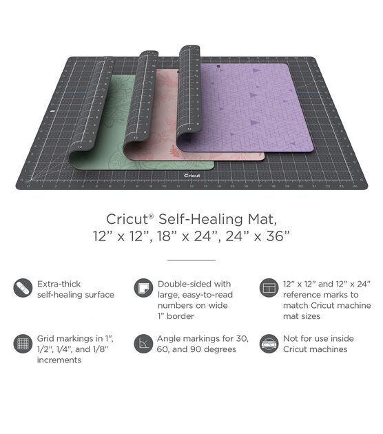 Decorative Self -Healing Mat, Rose - 12" x 12"