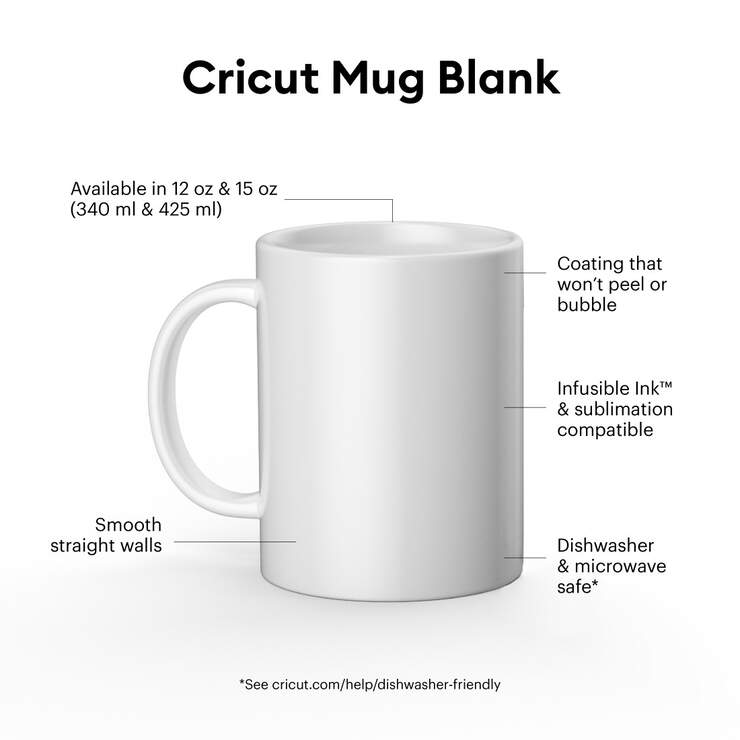 Taza de cerámica en blanco, blanca - 12 oz/340 ml (2 ct)