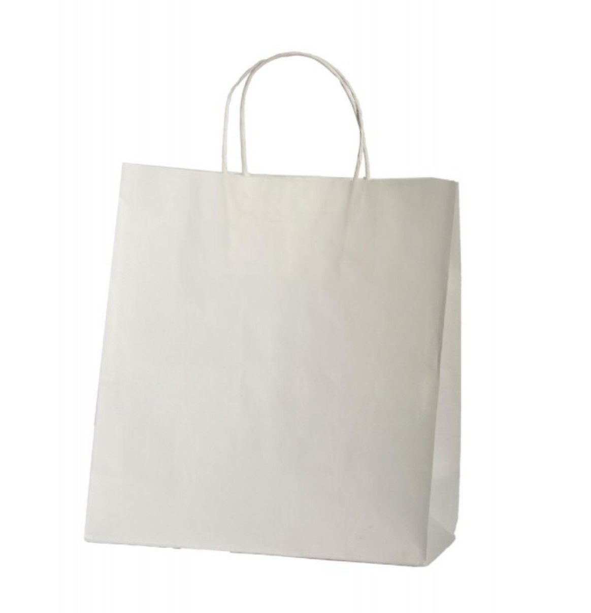 Fundas de Papel (Blancas), aza corta.