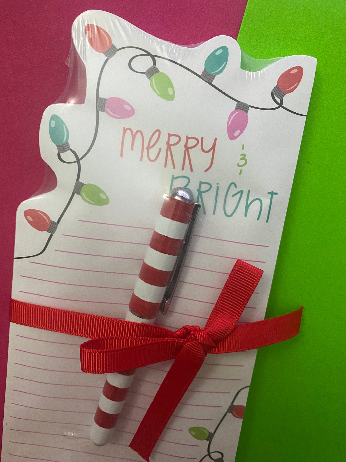 Notepad + Lapicero, Mery and Bright Red