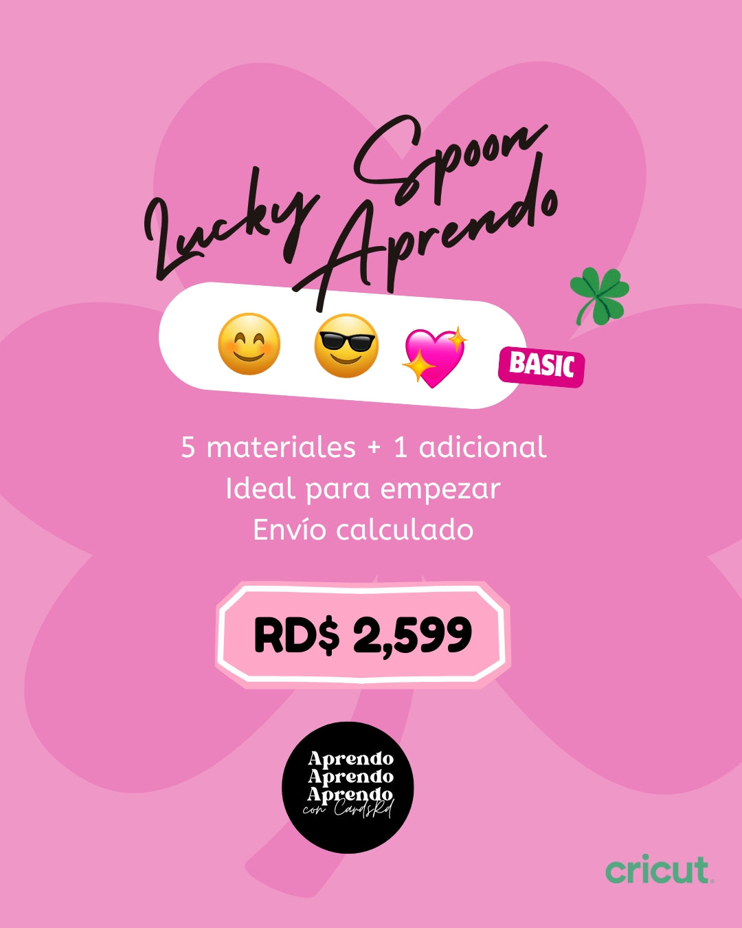 Lucky Scoop Aprendo – Caja Sorpresa de Materiales Cricut