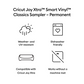 Cricut Joy Xtra™ Smart Vinyl™ – Permanent, Classics Sampler (3 ct)