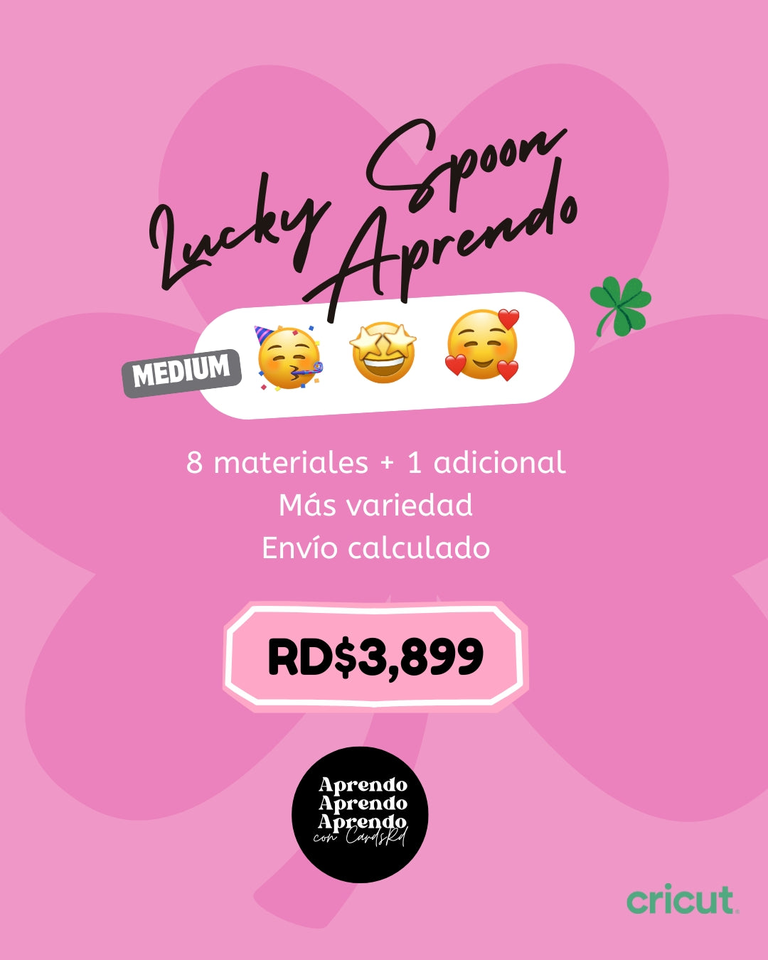 Lucky Scoop Aprendo – Caja Sorpresa de Materiales Cricut