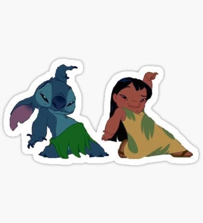 Sticker - Lilo y Stich.