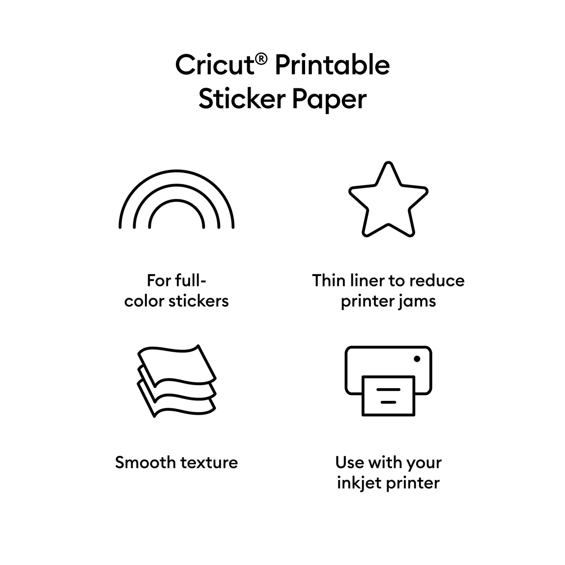 Printable Sticker Paper - US Letter (8 ct)