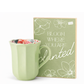 🌿 Set Bloom Where You Are Planted – Taza 15 oz + Maderita Decorativa 7.25” x 5”