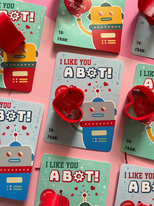 I Like You A Bot! – Robot Valentine’s Day Cards for Kids