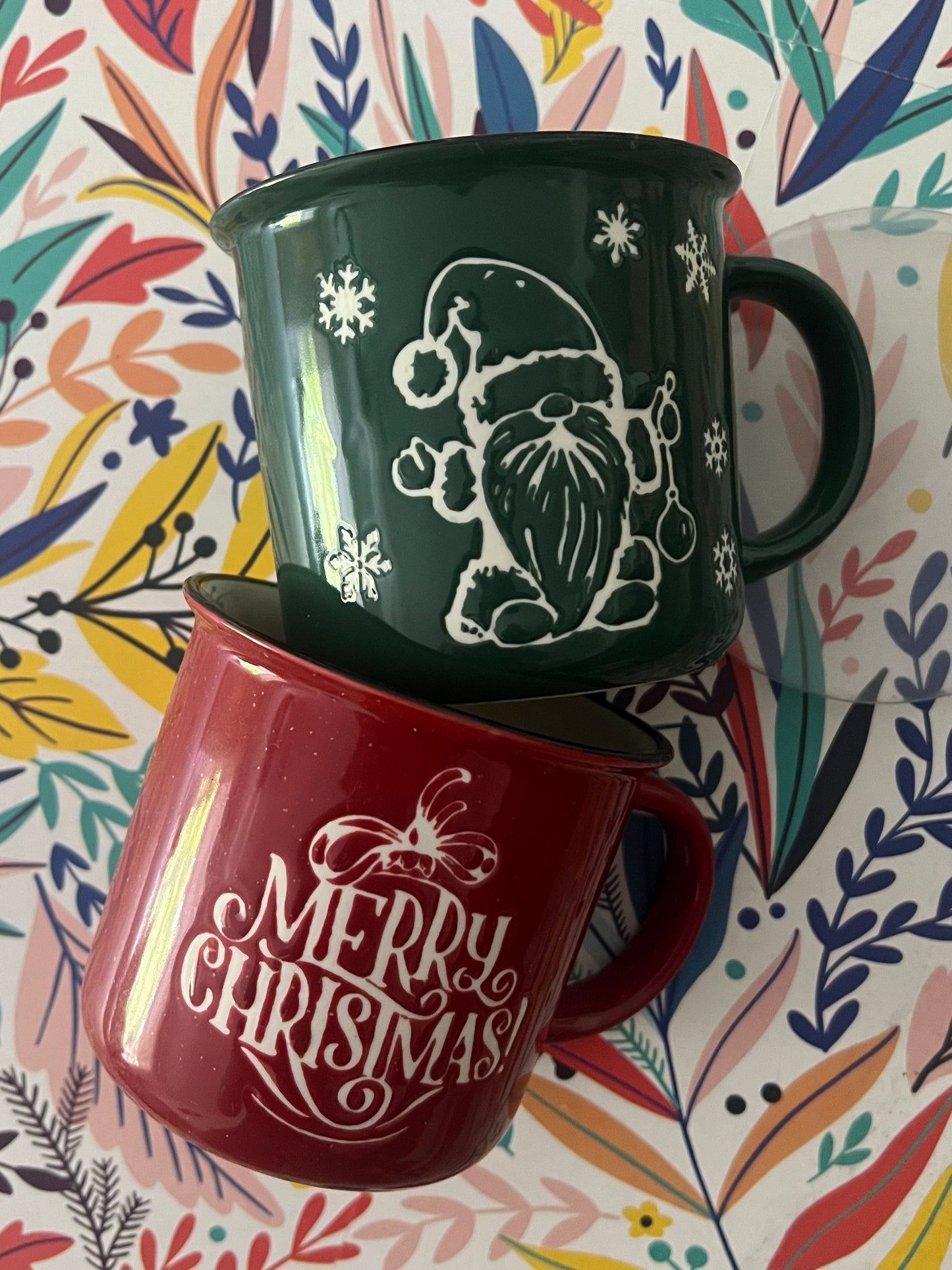 Dúo de Tazas Navideñas — Edición Flash (Roja + Verde)