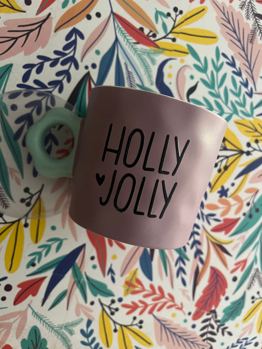 Taza Navideña “Holly Jolly” – Edición Limitada