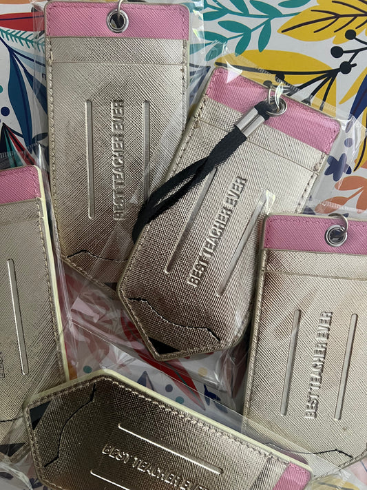 Porta Carnet “Best Teacher Ever” ✏️