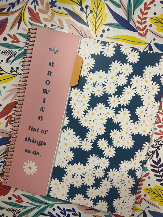 Cuaderno “To-Do List” Floral — 80 Hojas
