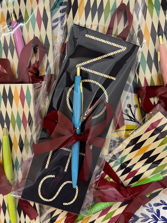 📝 Kit Mini Libreta Rayada + Lapicero Teacher Edition (con Lazo)