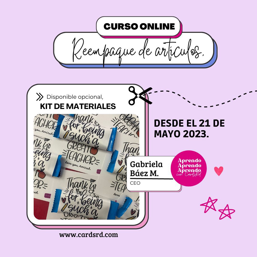 Reempaque de Artículos - Curso Online.