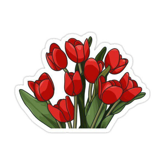 Sticker - Tulipanes.