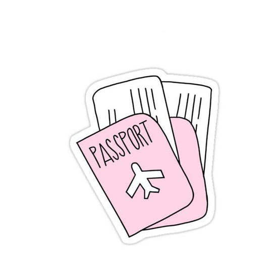 Sticker - Passport Pink.