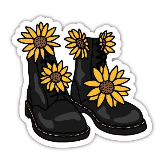 Sticker - Boots Flowers.