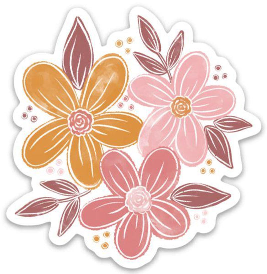 Sticker - Flowers Pink.