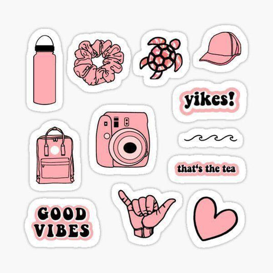 Sticker - Pink Party (12 stickers).