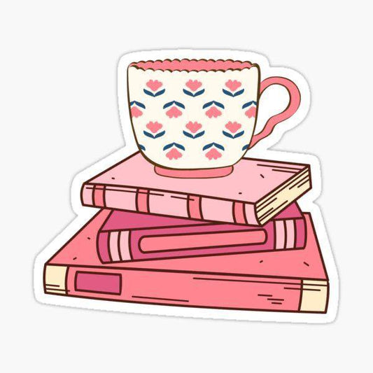 Sticker - Pink Books