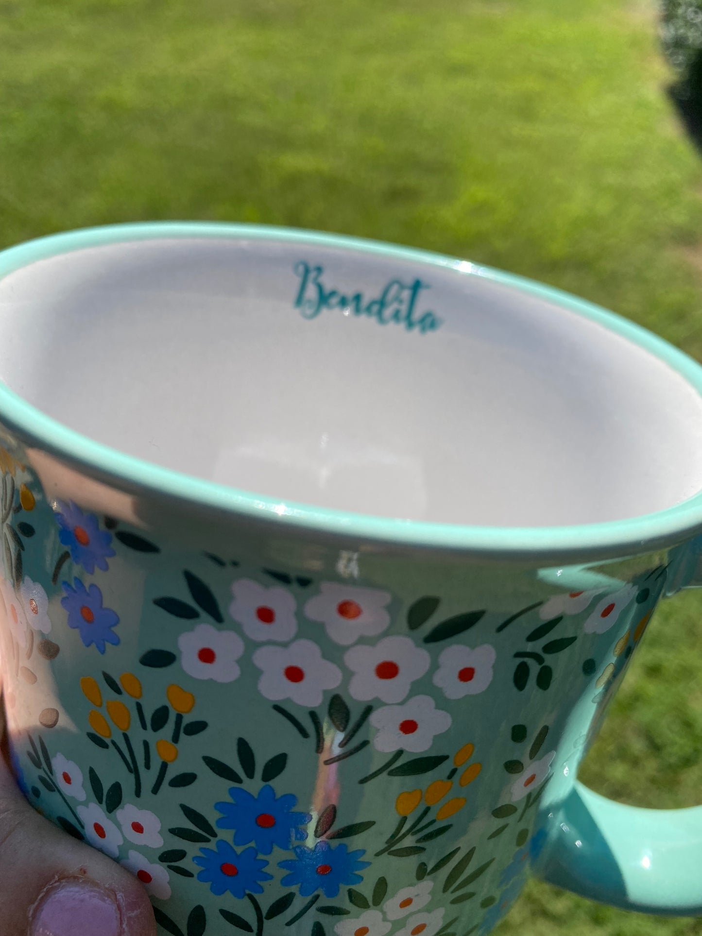 Floral Blue, Mug