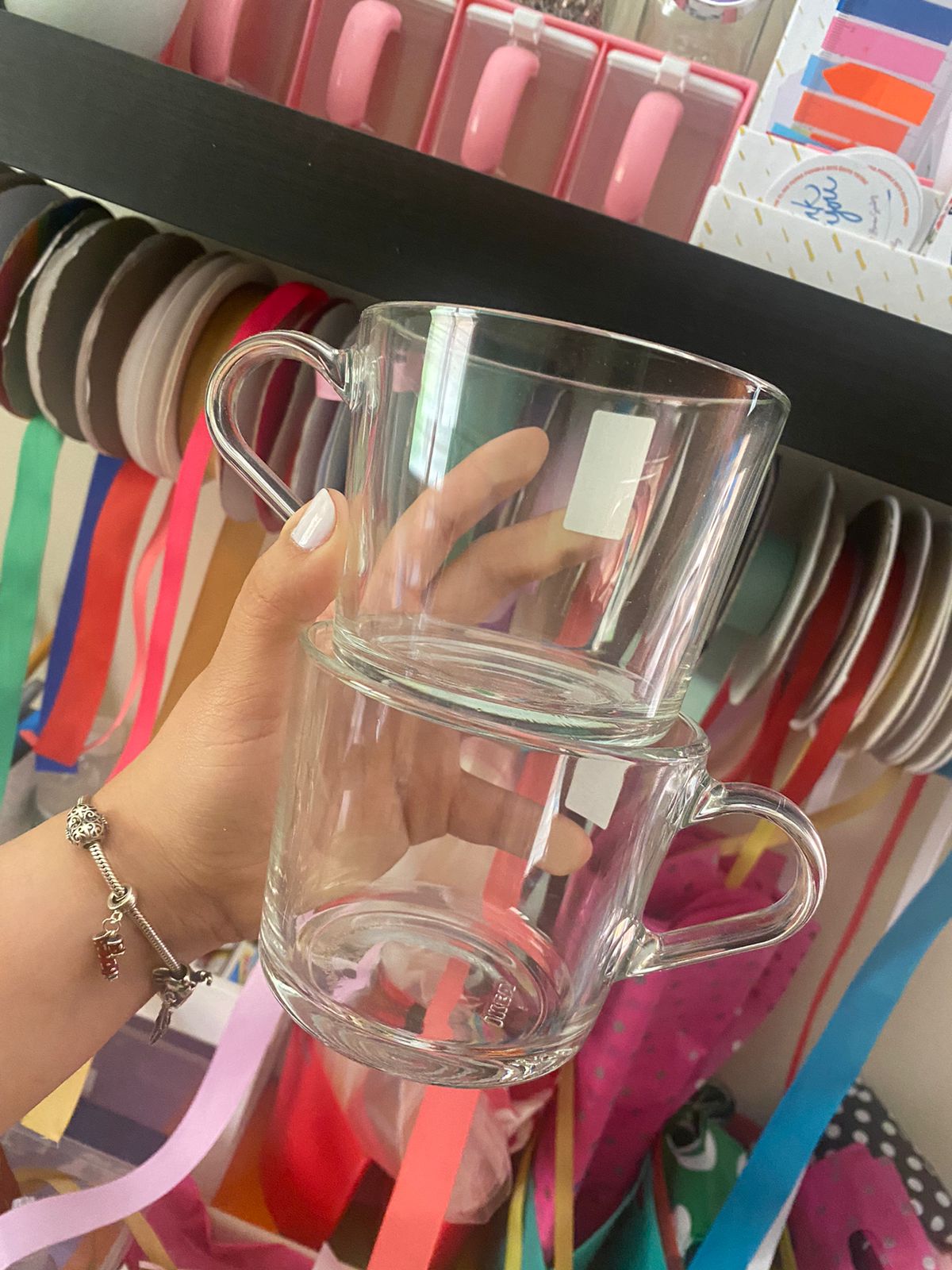 Clear mug + Corcho